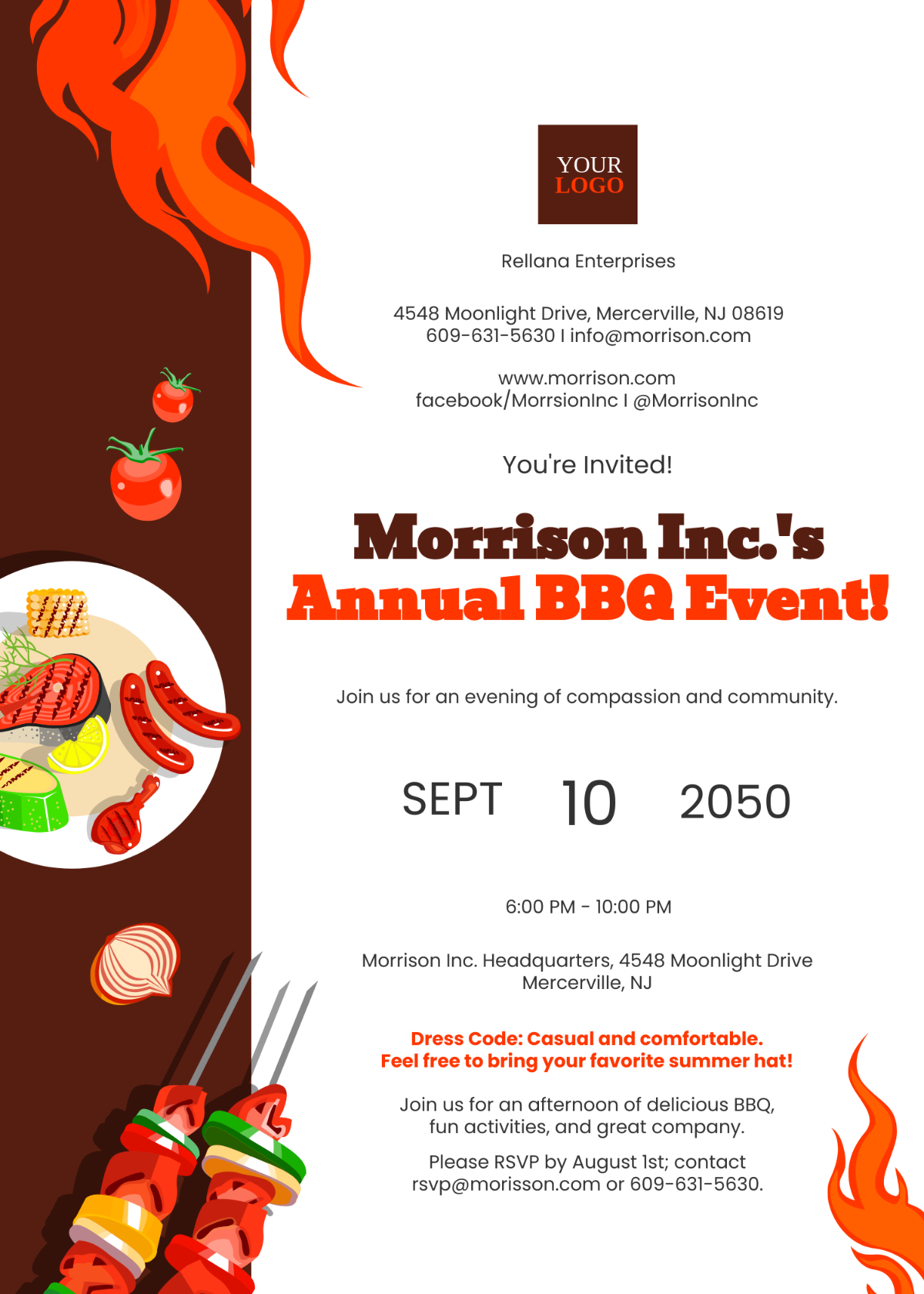 invitation template for an event