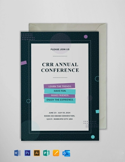 FREE Conference Invitation Template Download In Word Google Docs