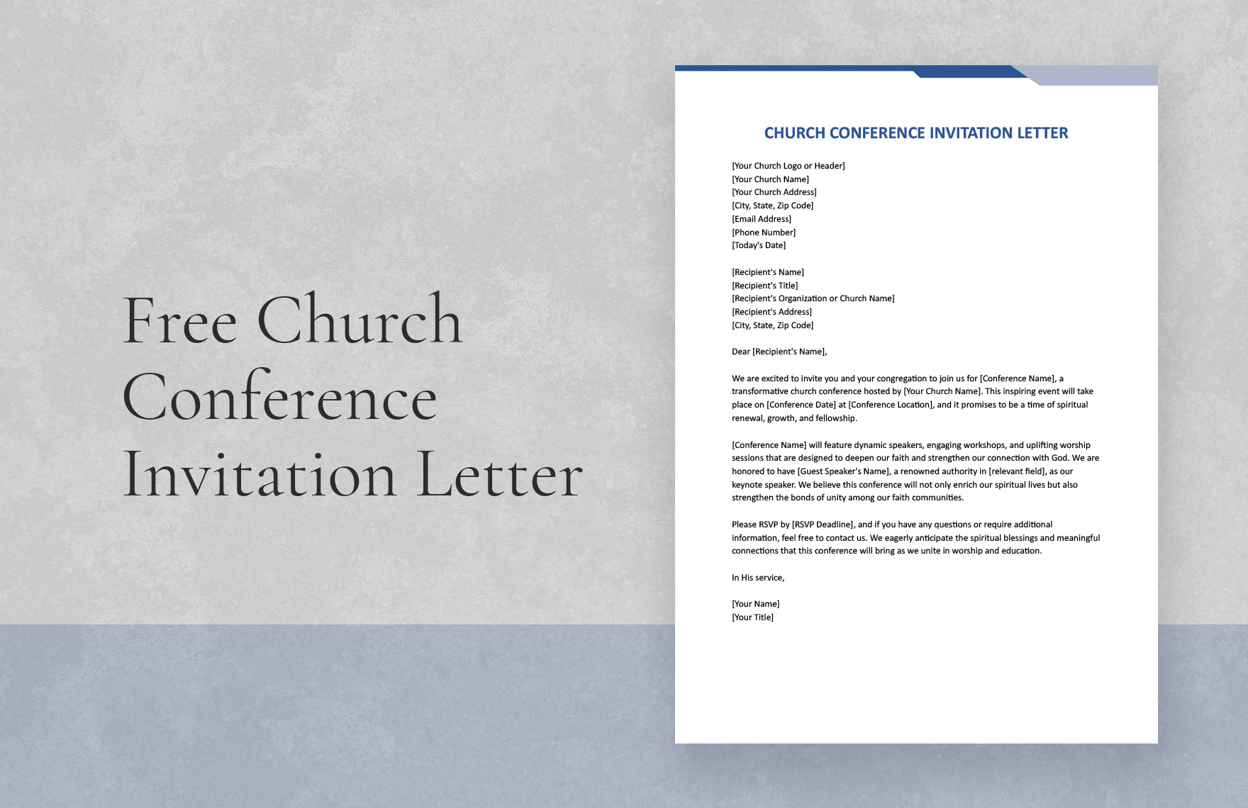 invitation template conference