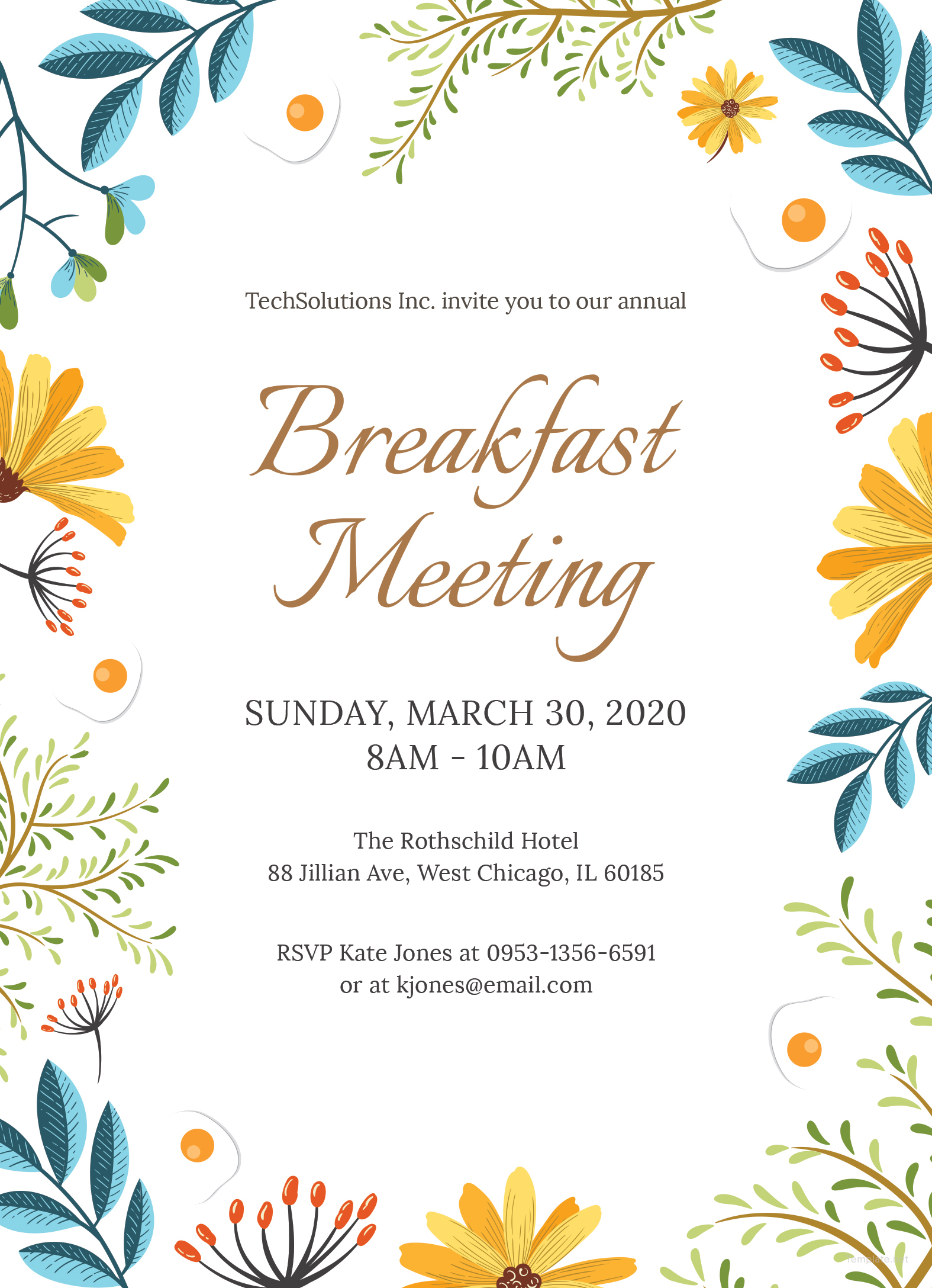 invitation template corporate