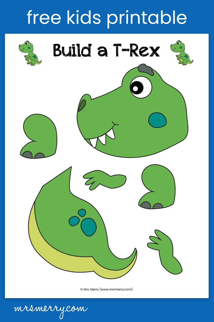 Free Dinosaur Craft For Kids Dino Craft Dinosaur Classroom Dinosaur 