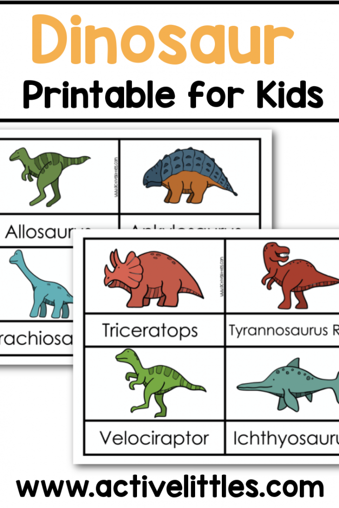 Free Dinosaur Printables Active Littles Dinosaur Printables 