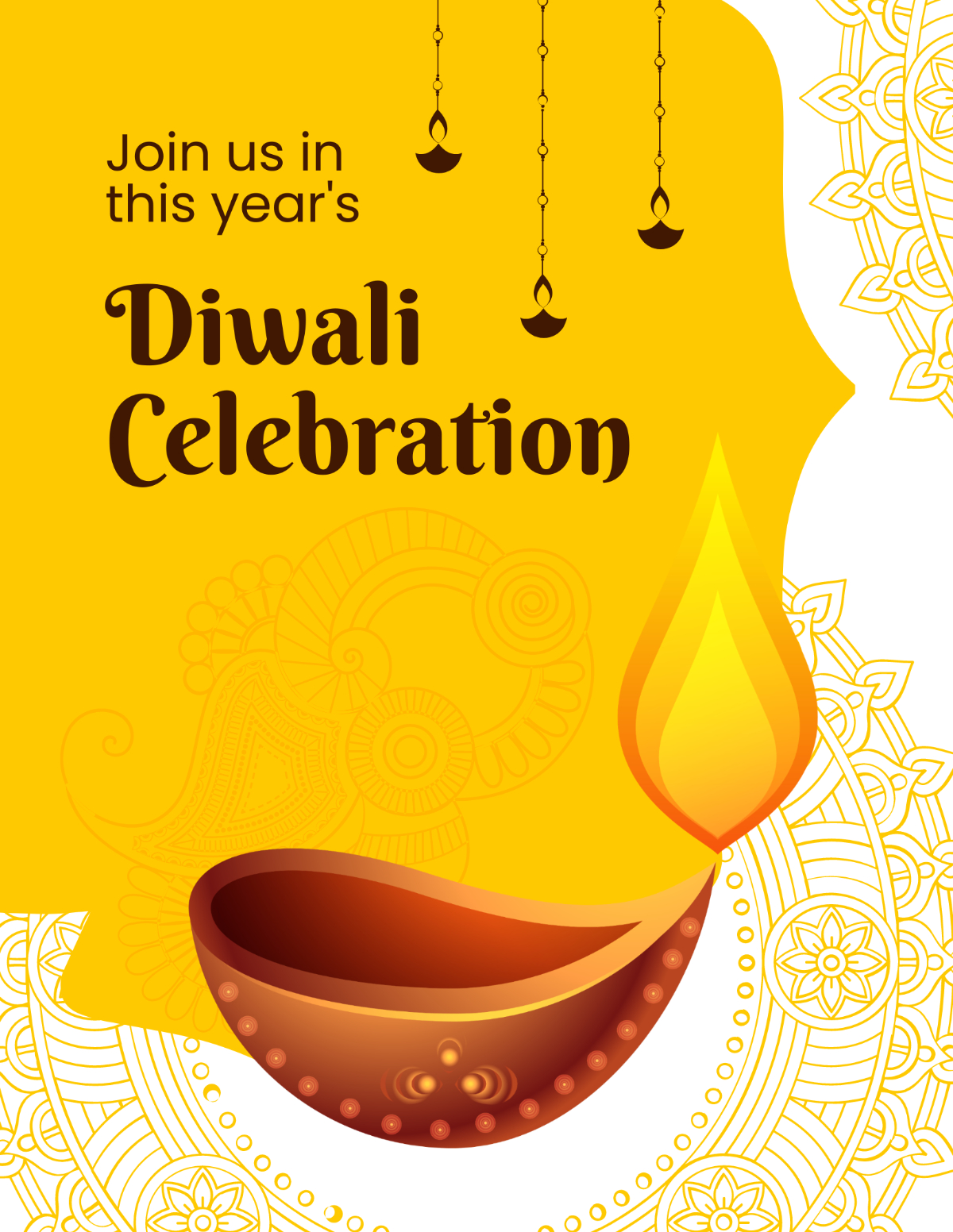 Free Diwali Flyer Templates Editable And Printable