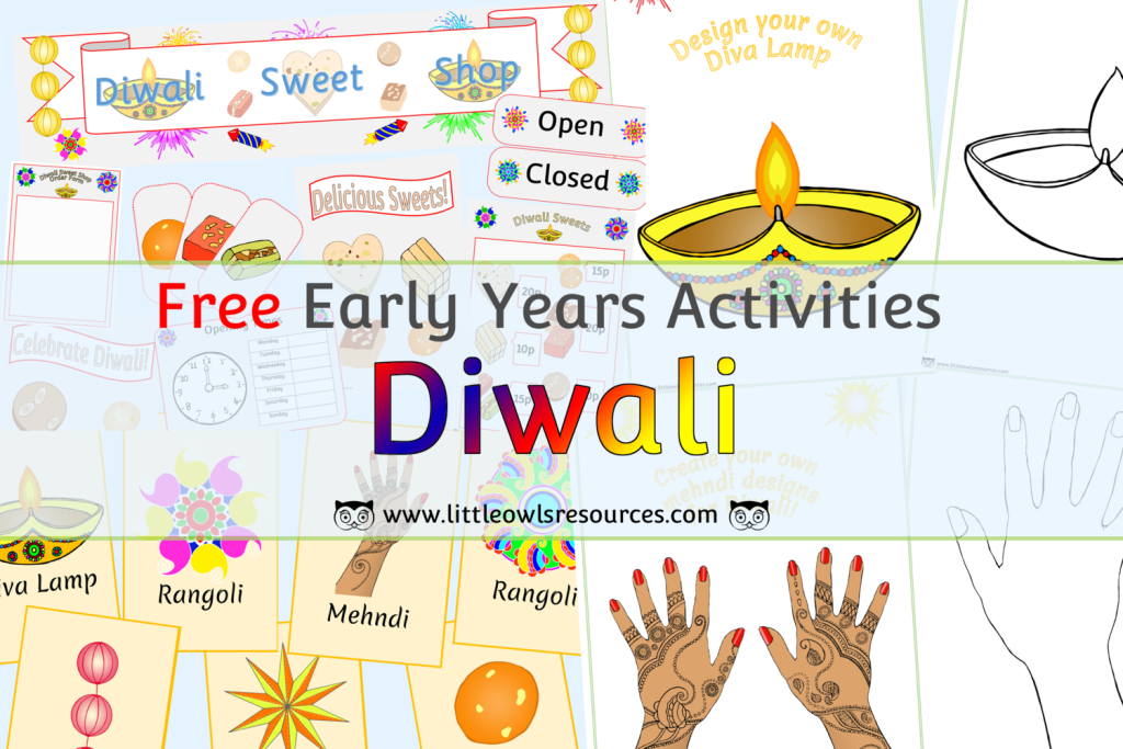 FREE Diwali Printable Early Years EY EYFS Resources downloads