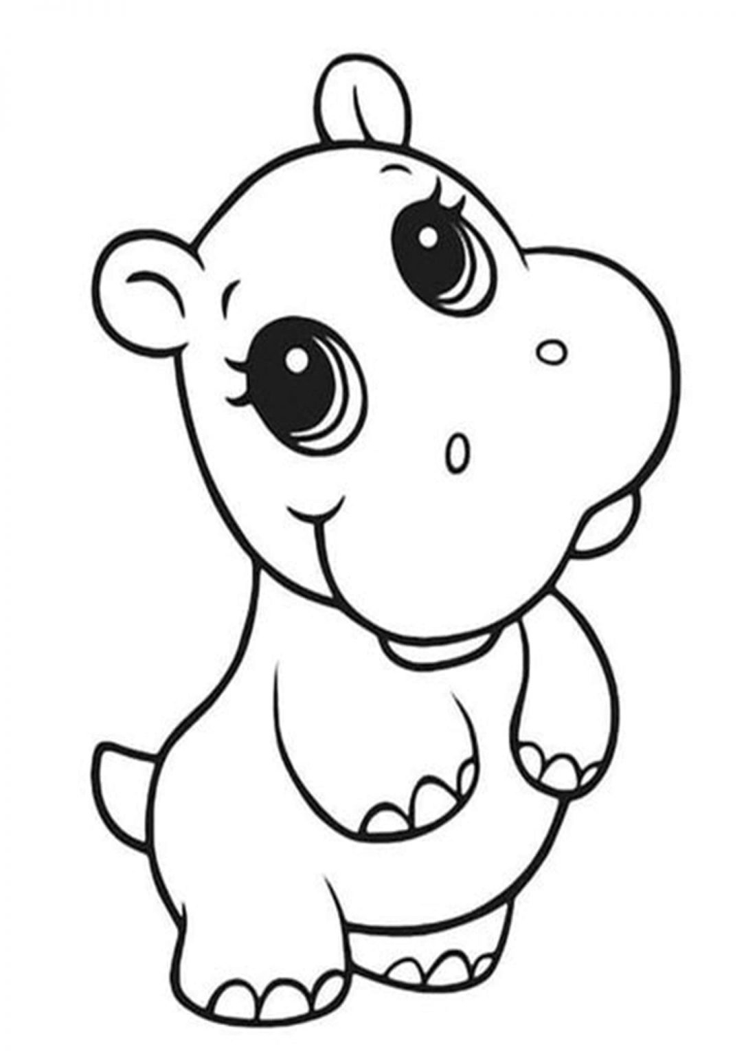 animal coloring sheets cute