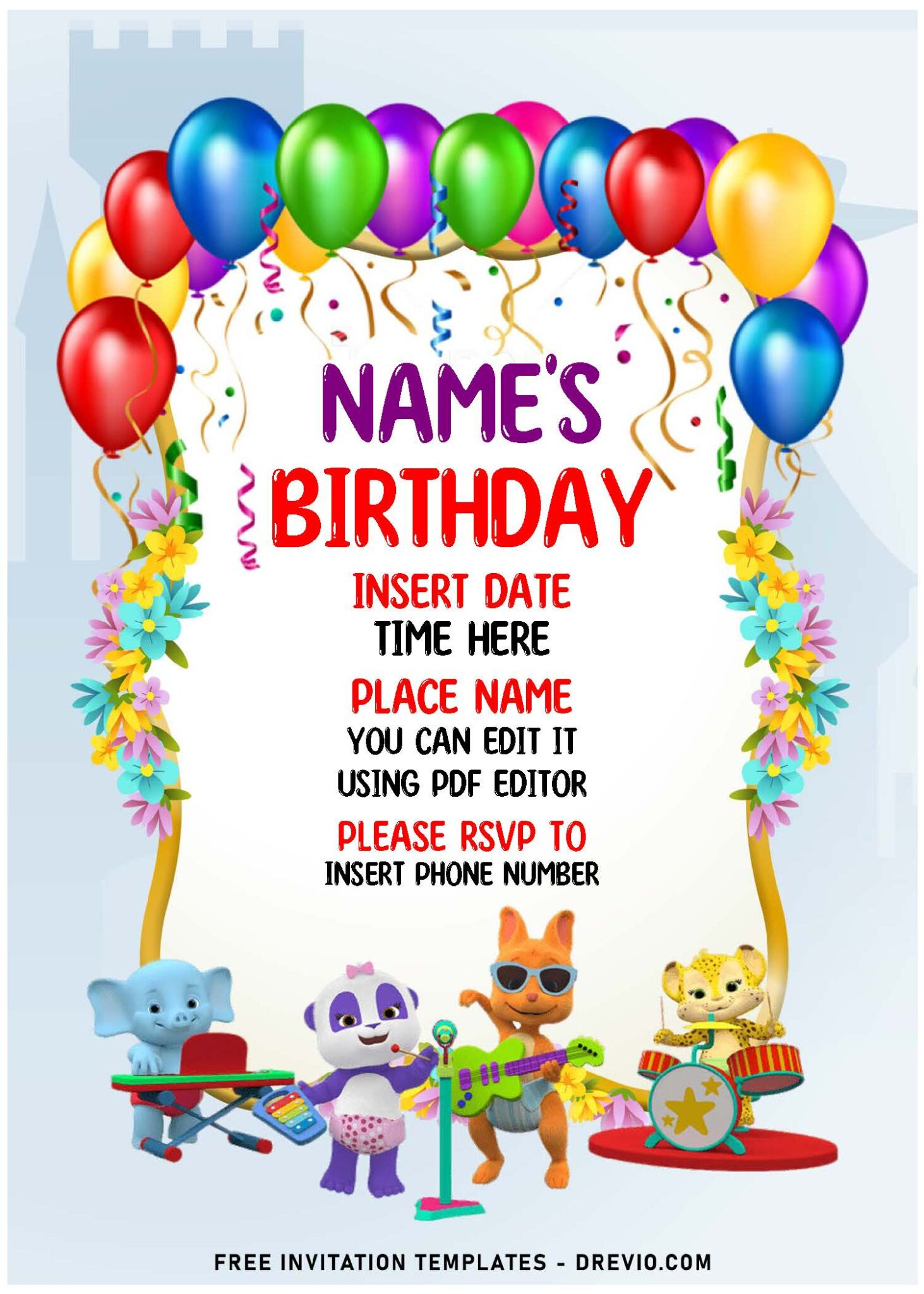 Free Editable PDF Word Party Invitation Templates For All Ages 