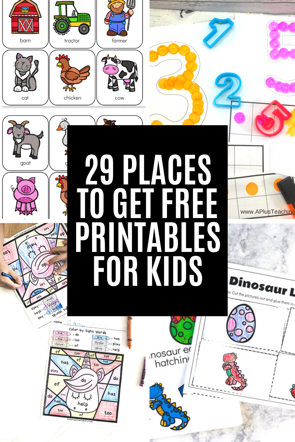 Free Educational Printables For Toddlers