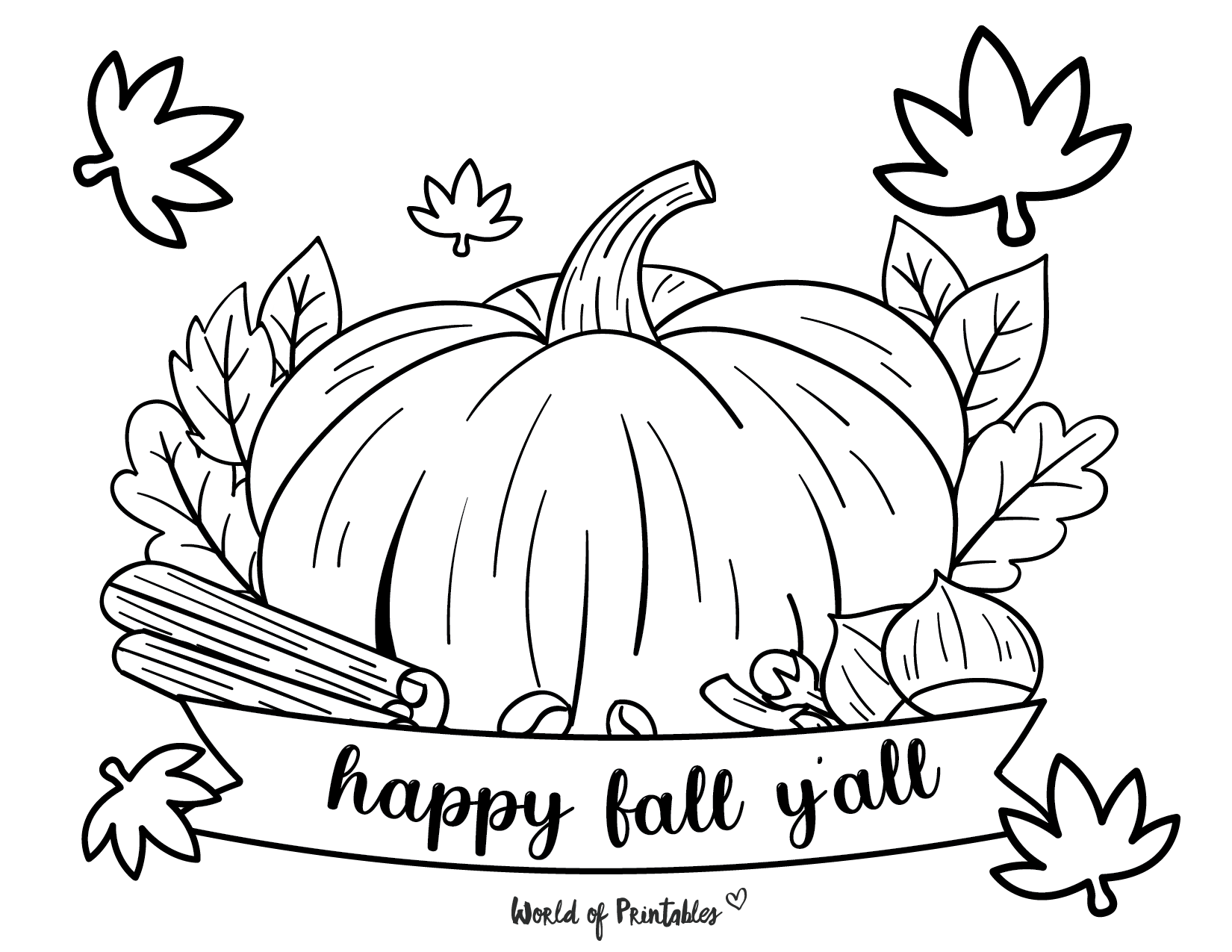 printable coloring pages for fall