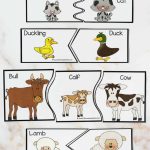 FREE Farm Animals And Their Babies Printables Puzzles Activities