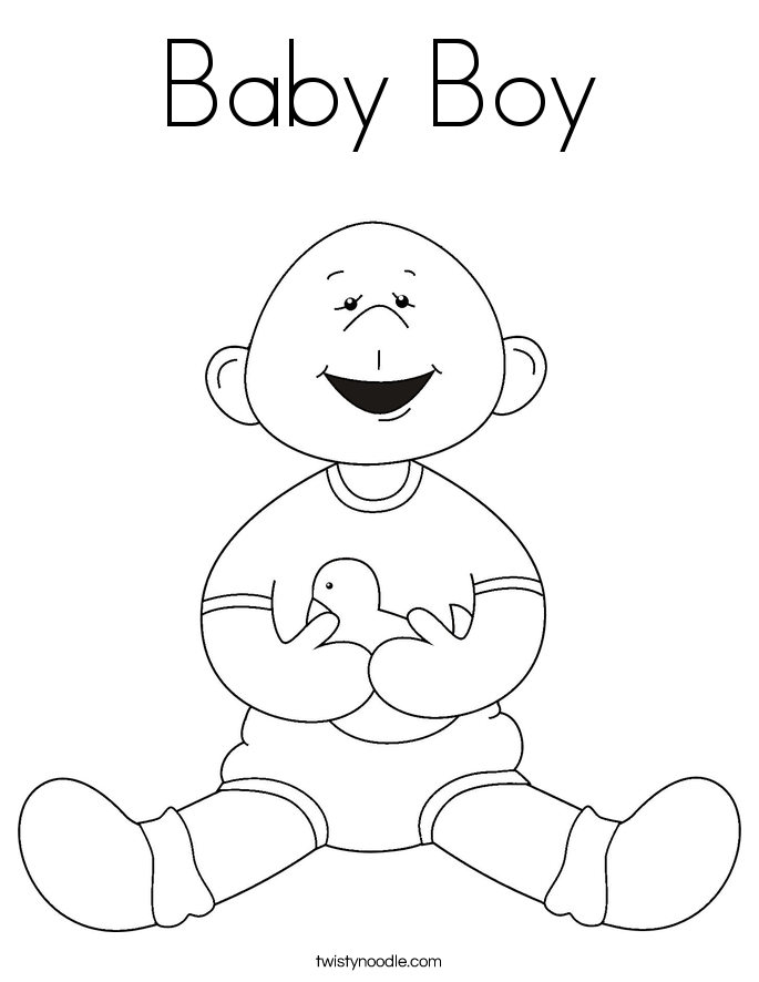 printable coloring pages for baby shower