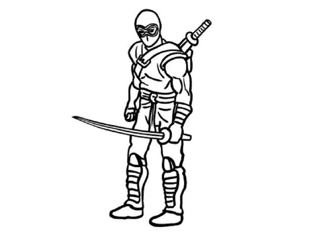 printable coloring pages ninja