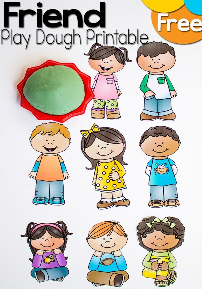 Free Friends Play Dough Printable Life Over C 39 s Preschool 