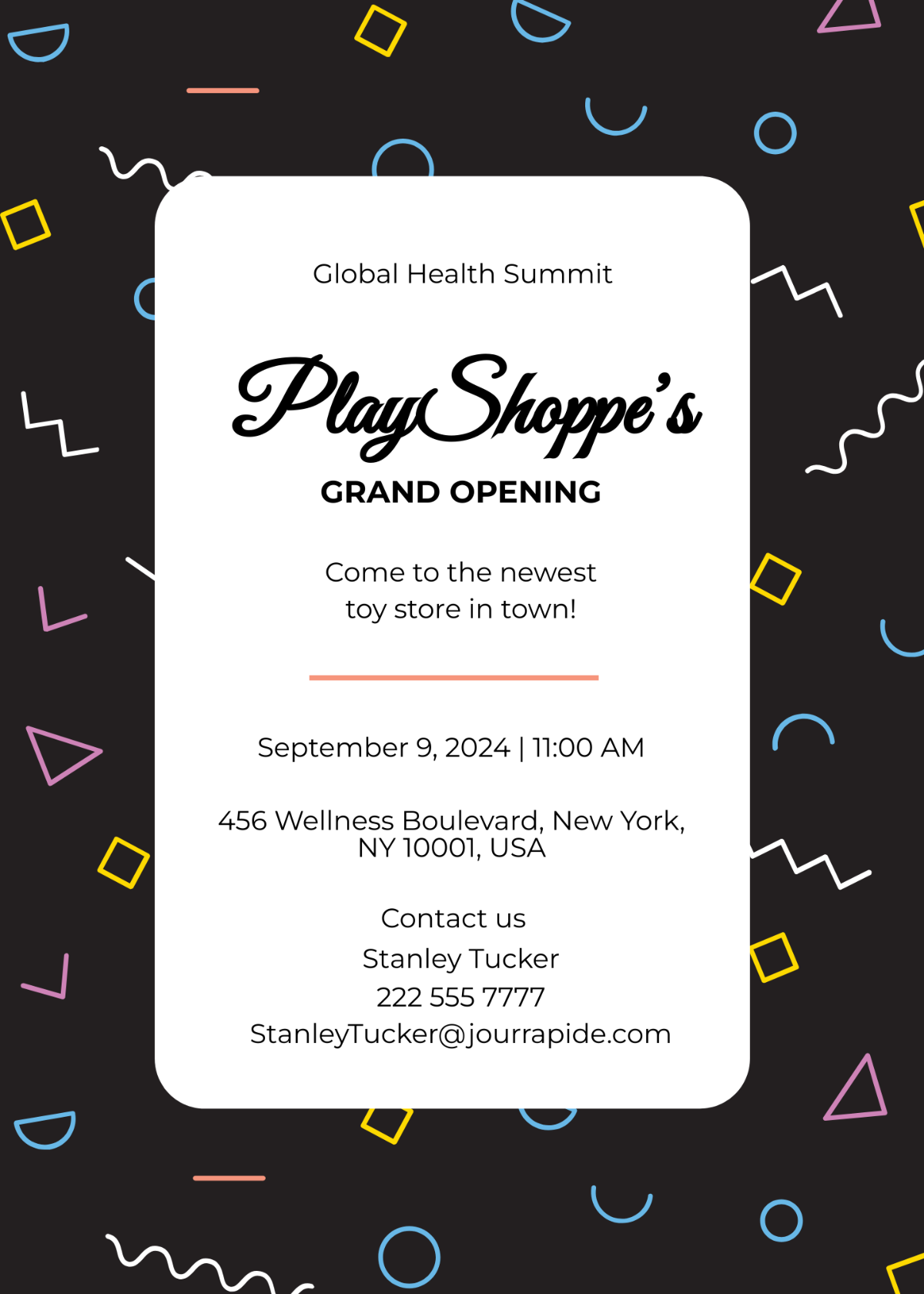 Free Grand Opening Event Invitation Template To Edit Online