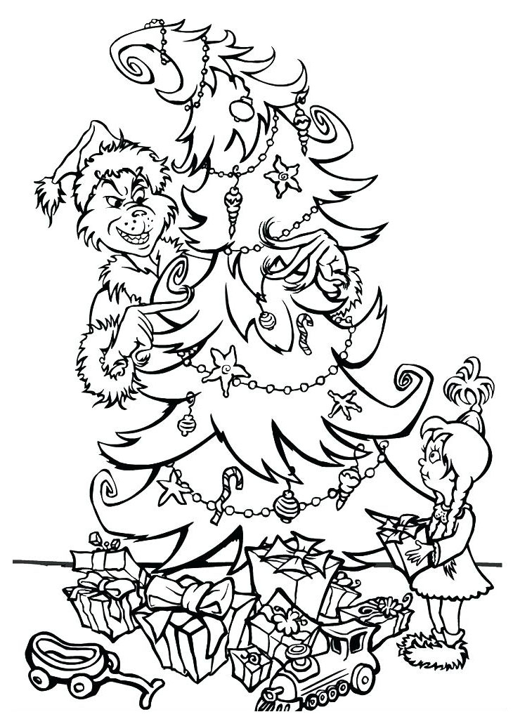 Free Grinch Printable Coloring Pages