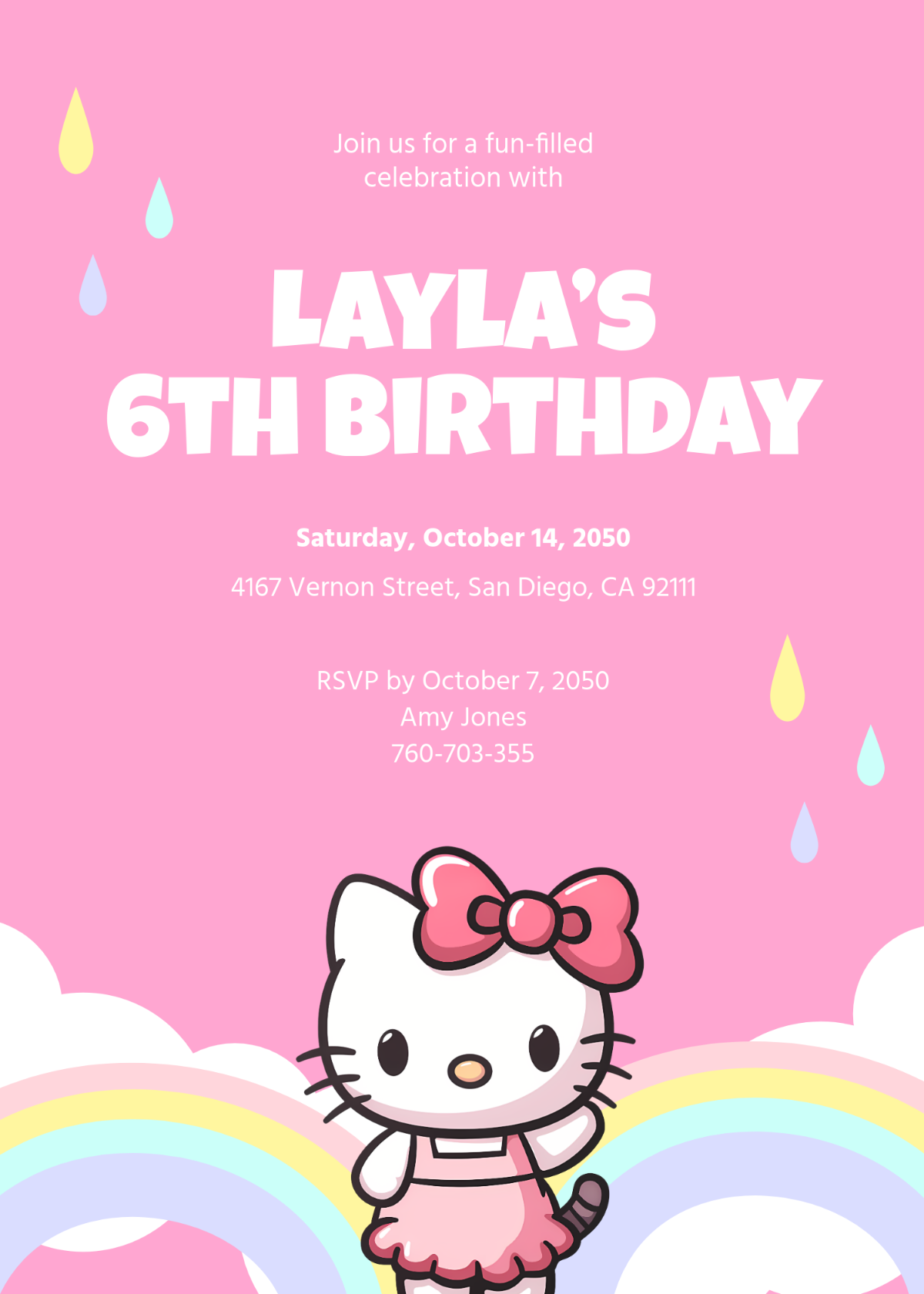 kitty party invitation template free download word