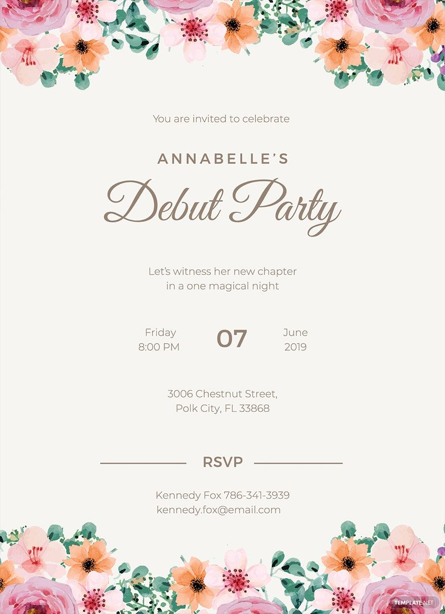 FREE Invitation Pages Template Download Template