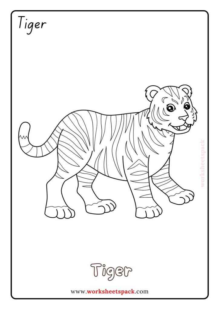 Free Jungle Animal Coloring Pages PDF Worksheetspack Worksheets Library