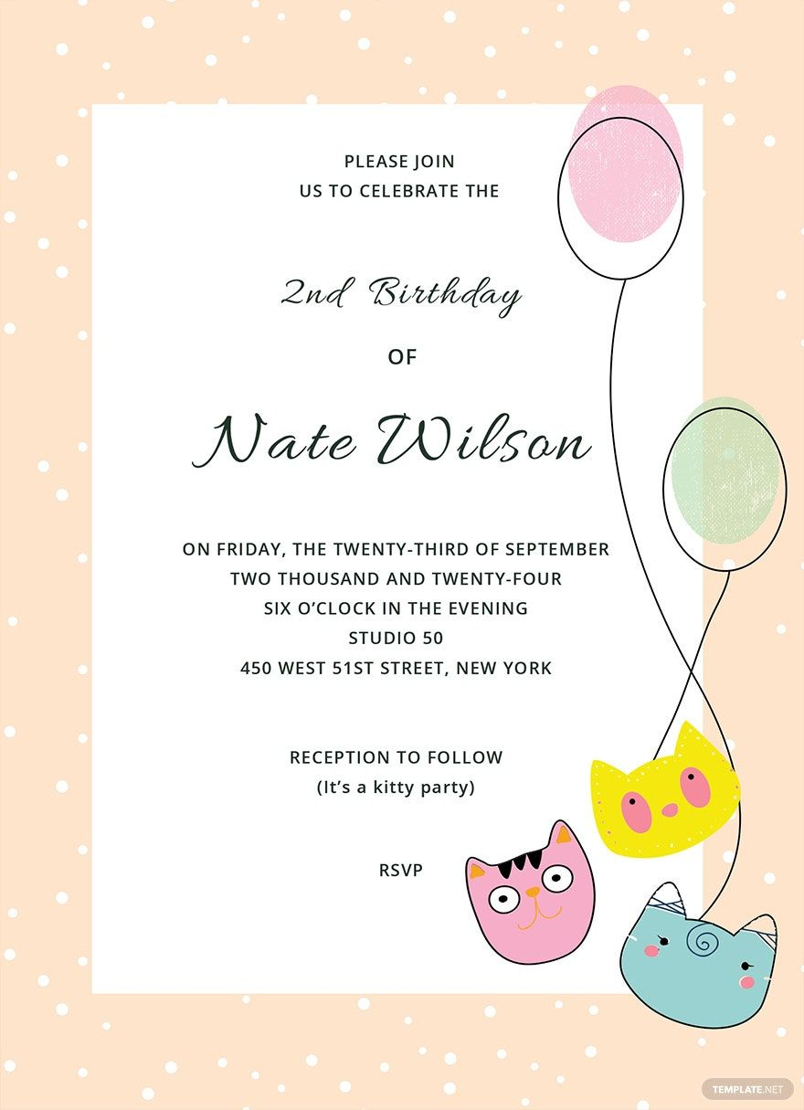 FREE Kitty Party Invitation Templates Examples Edit Online 