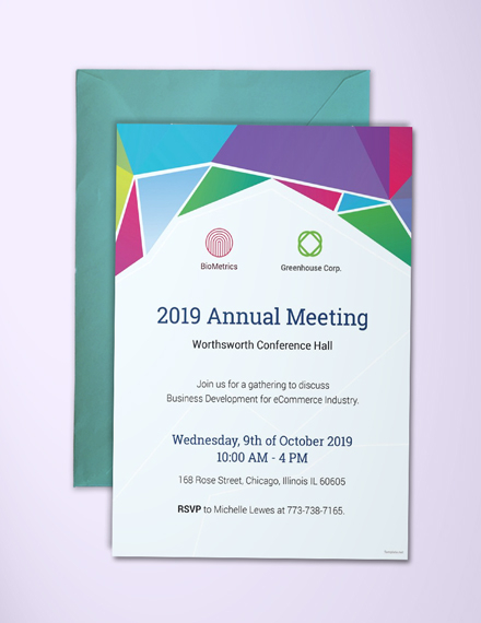 FREE Meeting Invitation Template Download 531 Invitations In PSD 