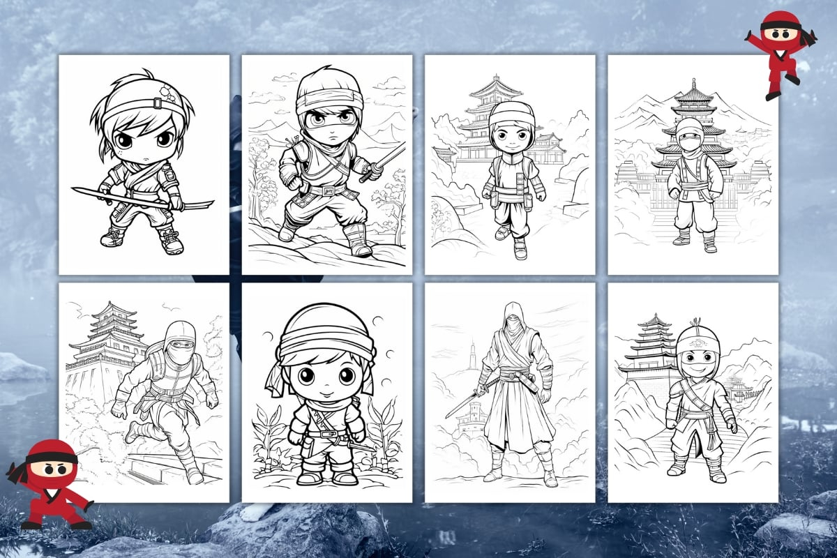 coloring pages with example