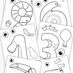 Free Number Craft Printables Number Crafts Preschool Number Crafts