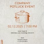 FREE Potluck Invitation Templates Examples Edit Online Download
