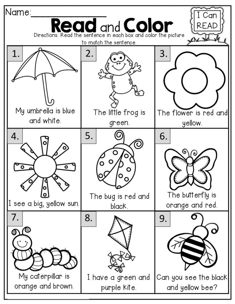 Free Printable Activities For 5 Year Olds