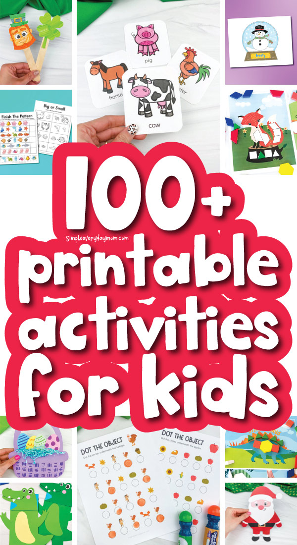 printable activities for toddlers at home