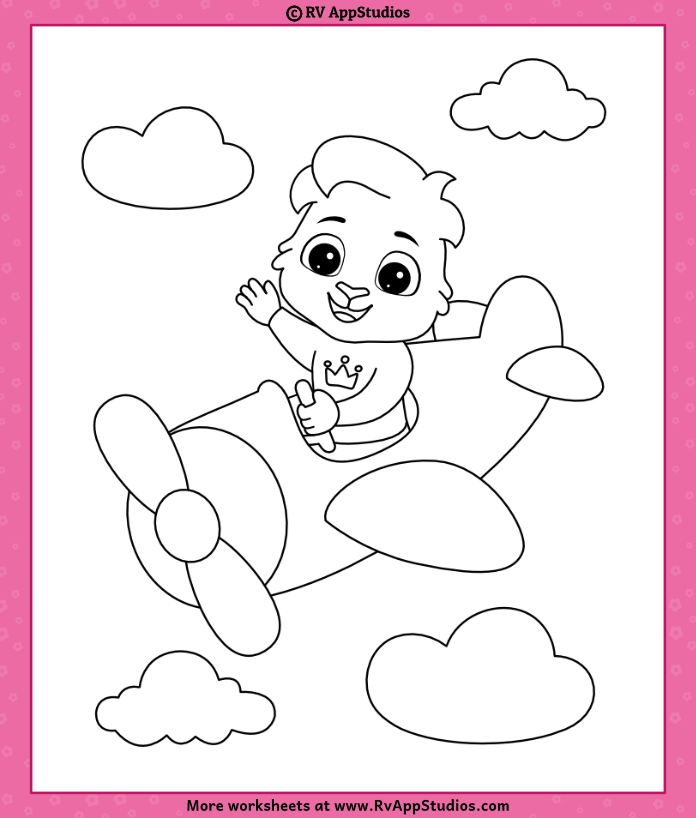 printable coloring pages airplane