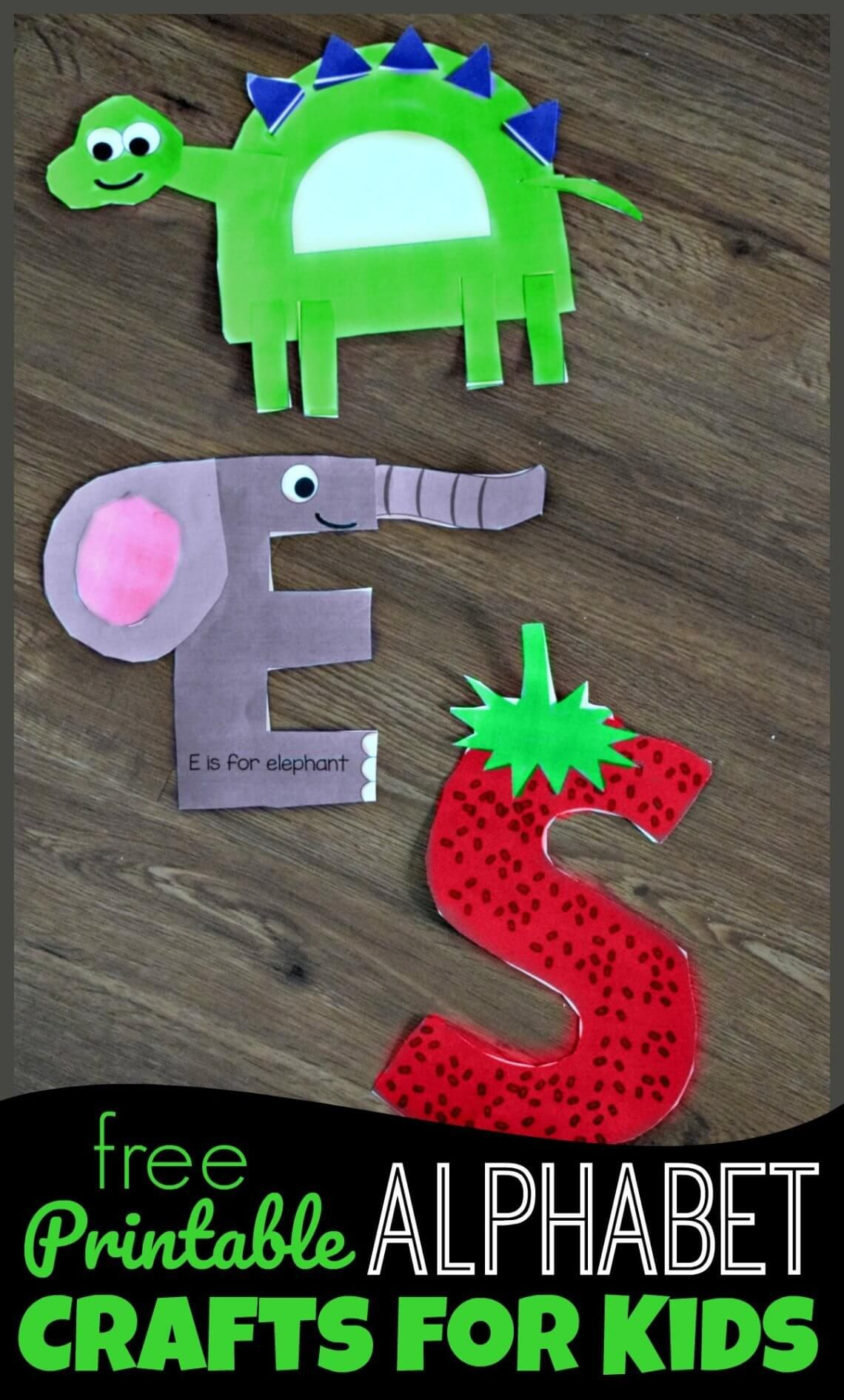 FREE Printable Alphabet Crafts For Kids Super Cute A To Z Crafts For 