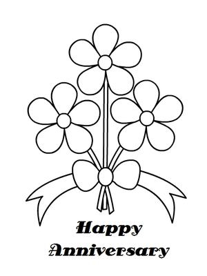 printable coloring anniversary cards