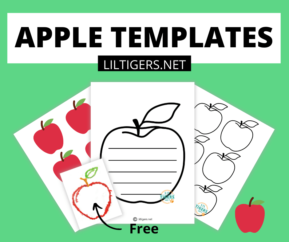Free Printable Apple Craft Templates Lil Tigers