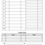 Free Printable Baseball Lineup Card Pdf