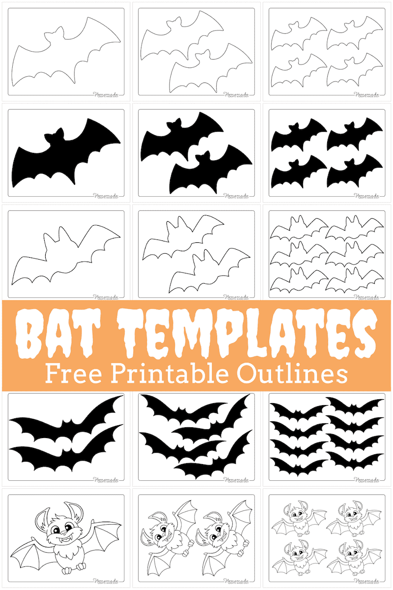 printable bat craft