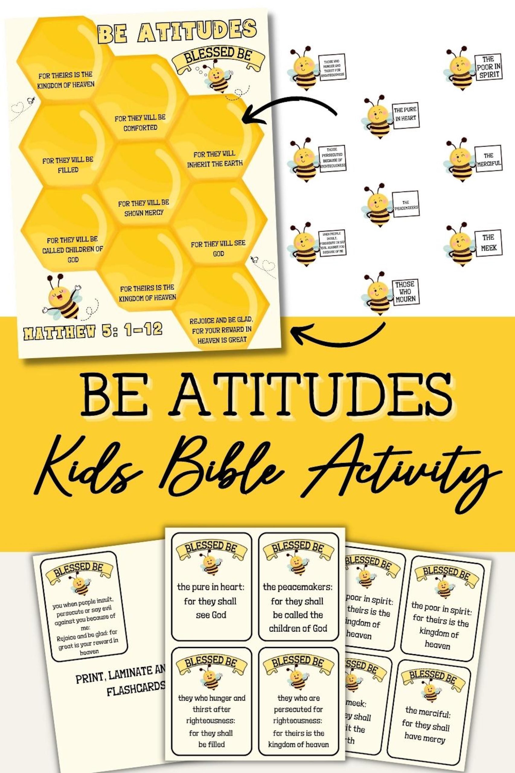 Free Printable Beatitudes Craft For Kids Artofit