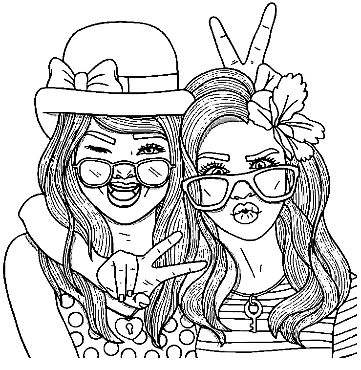 Free Printable Best Friends Coloring Pages Infoupdate