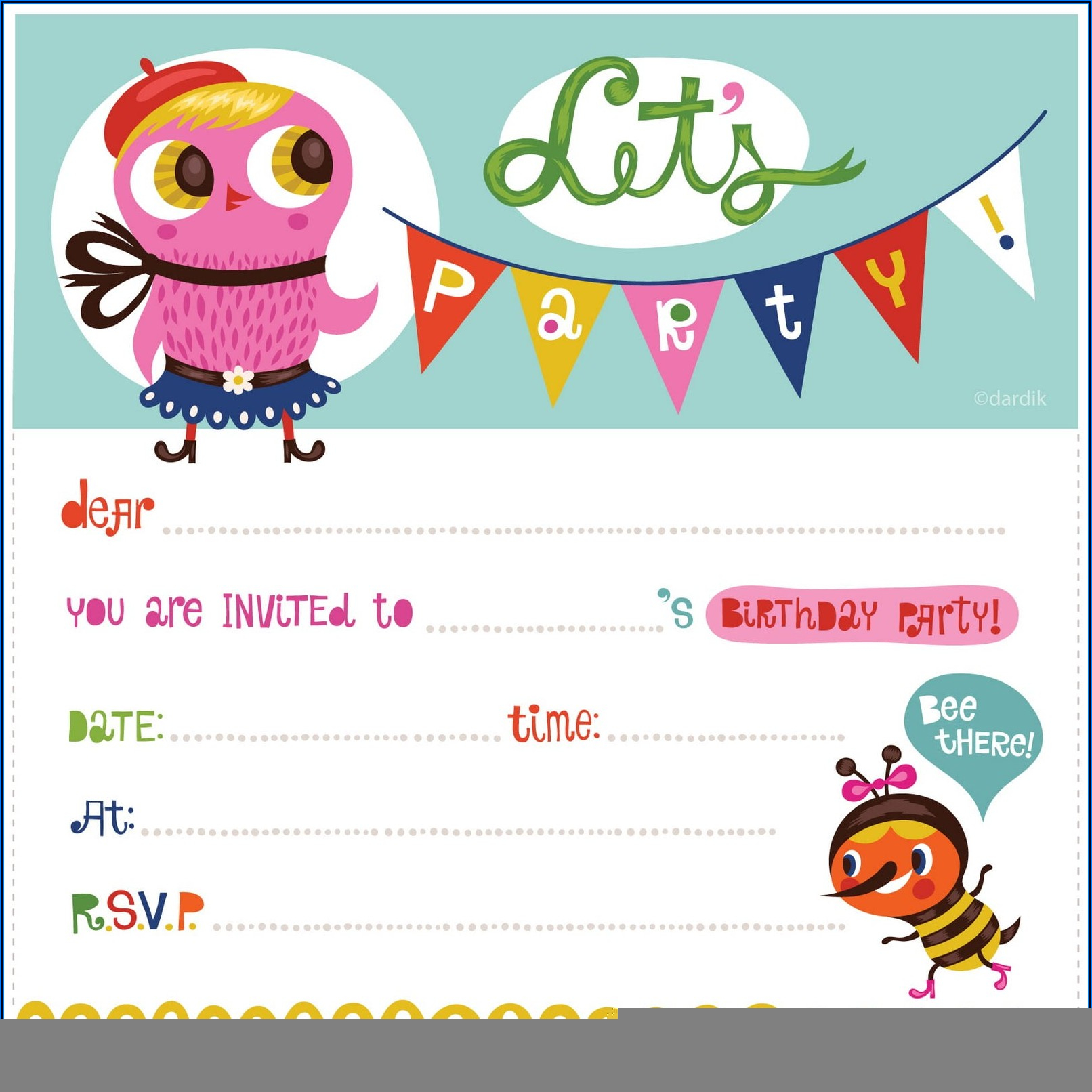 Free Printable Birthday Invitation Templates Australia Invitations 