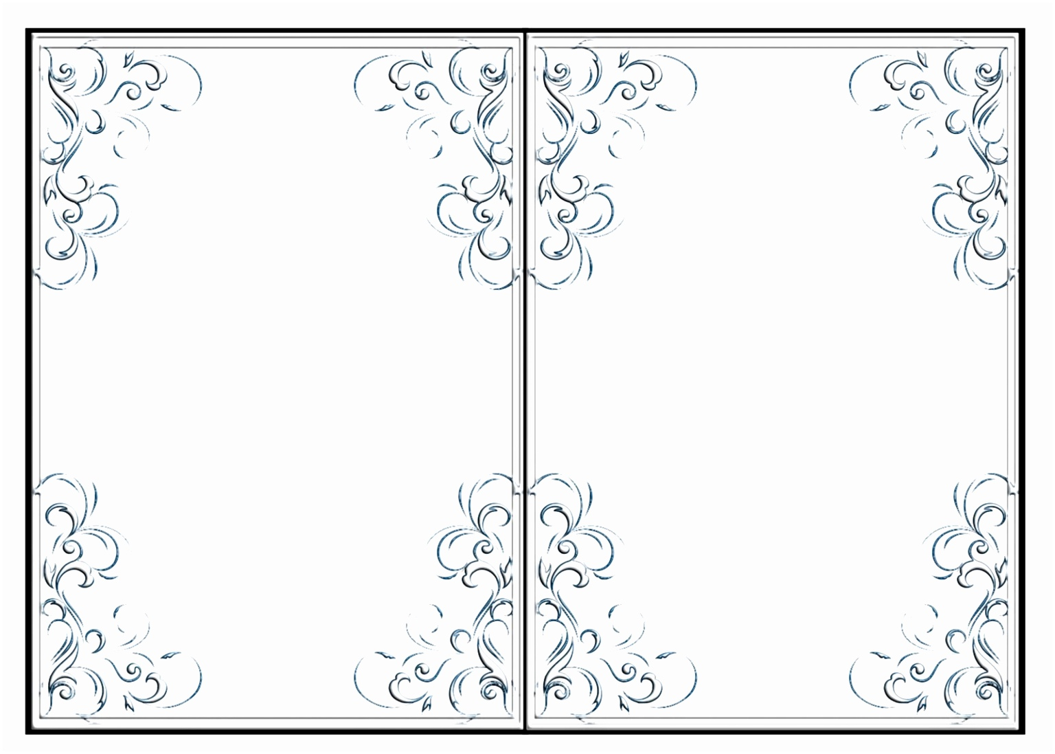 Free Printable Blank Greeting Card Templates PROFESSIONAL TEMPLATES 