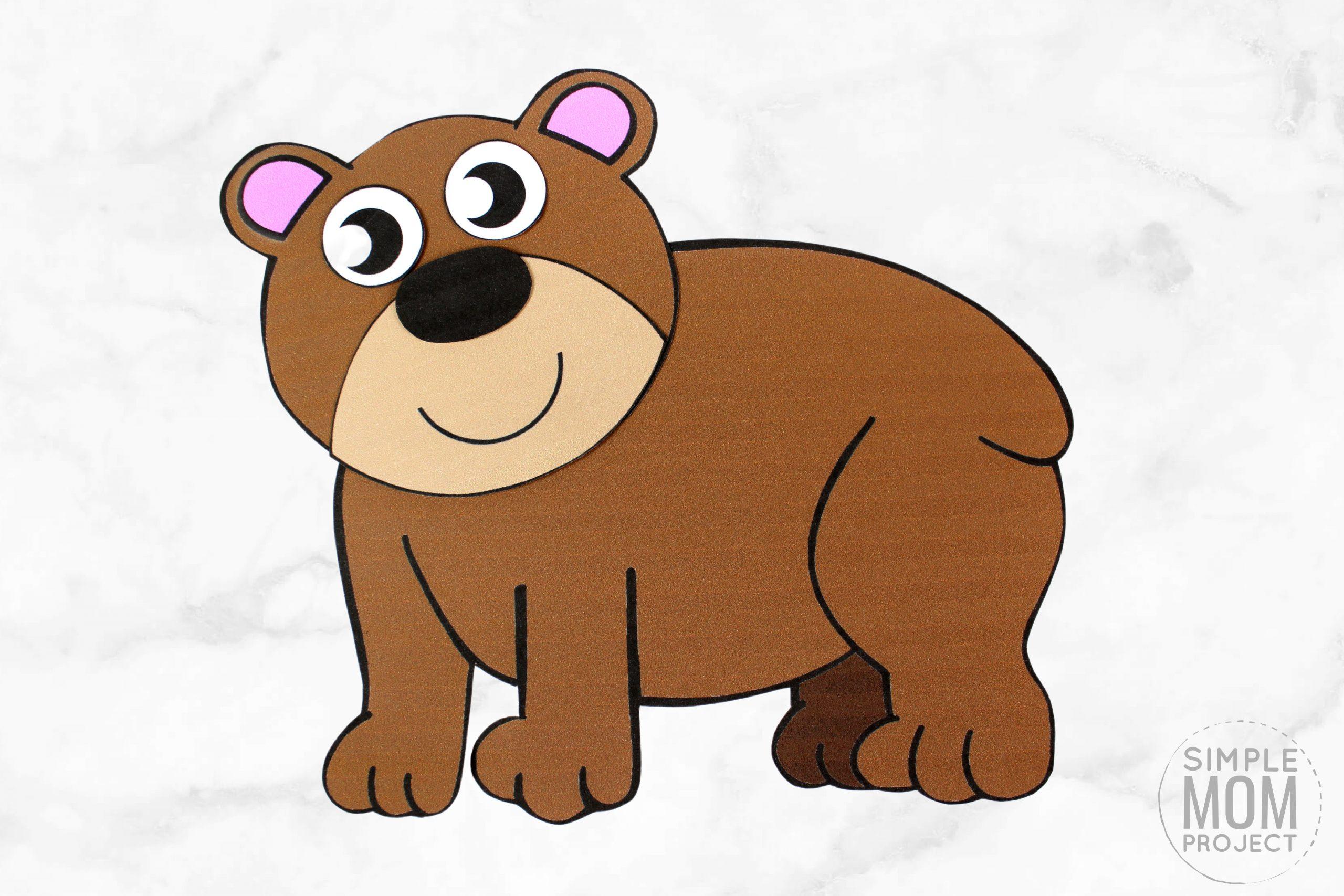 Free Printable Brown Bear Craft For Kids Simple Mom Project