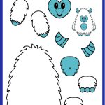 Free Printable Build A Yeti Paper Template Craft For Winter Free