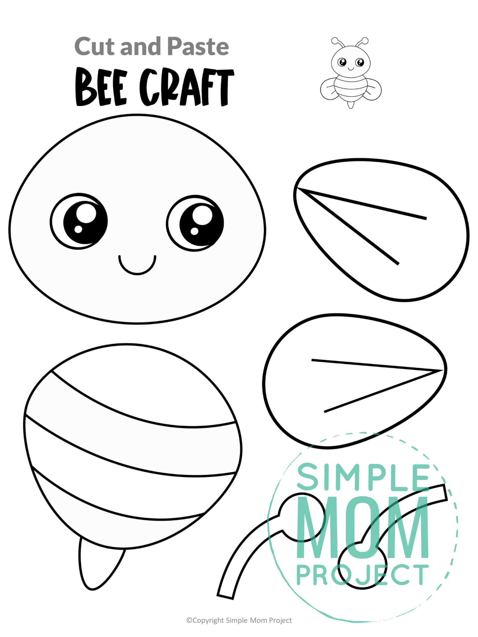printable bee craft