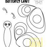 Free Printable Butterfly Craft Template Simple Mom Project