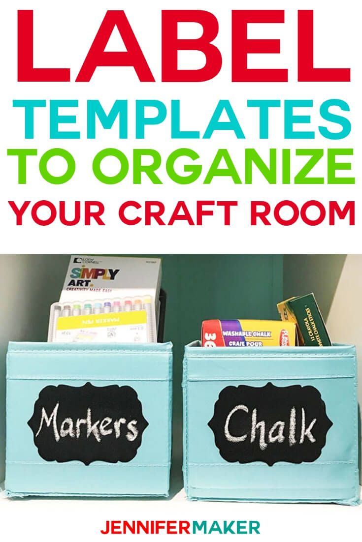 printable craft room labels