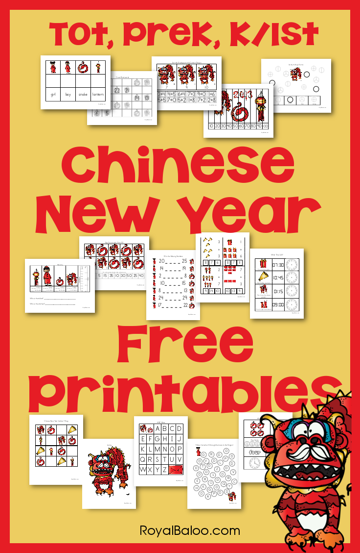 Free Printable Chinese New Year Activities Pack Word