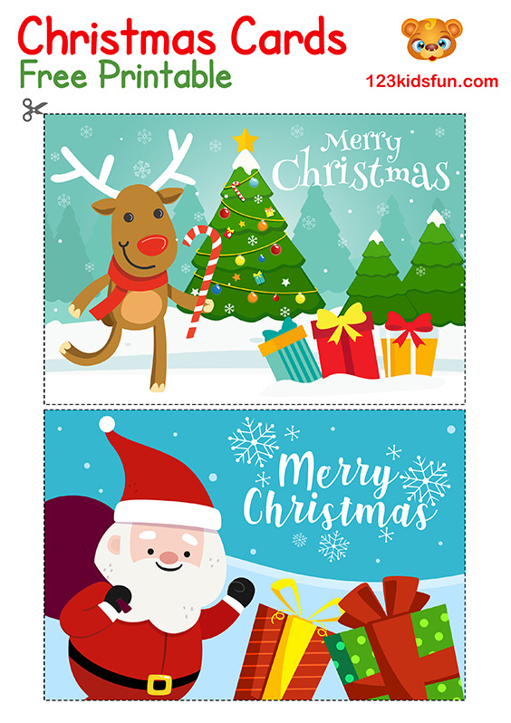 Free Printable Christmas Cards For Kids