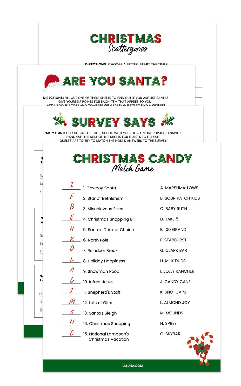 printable holiday activities for kids
