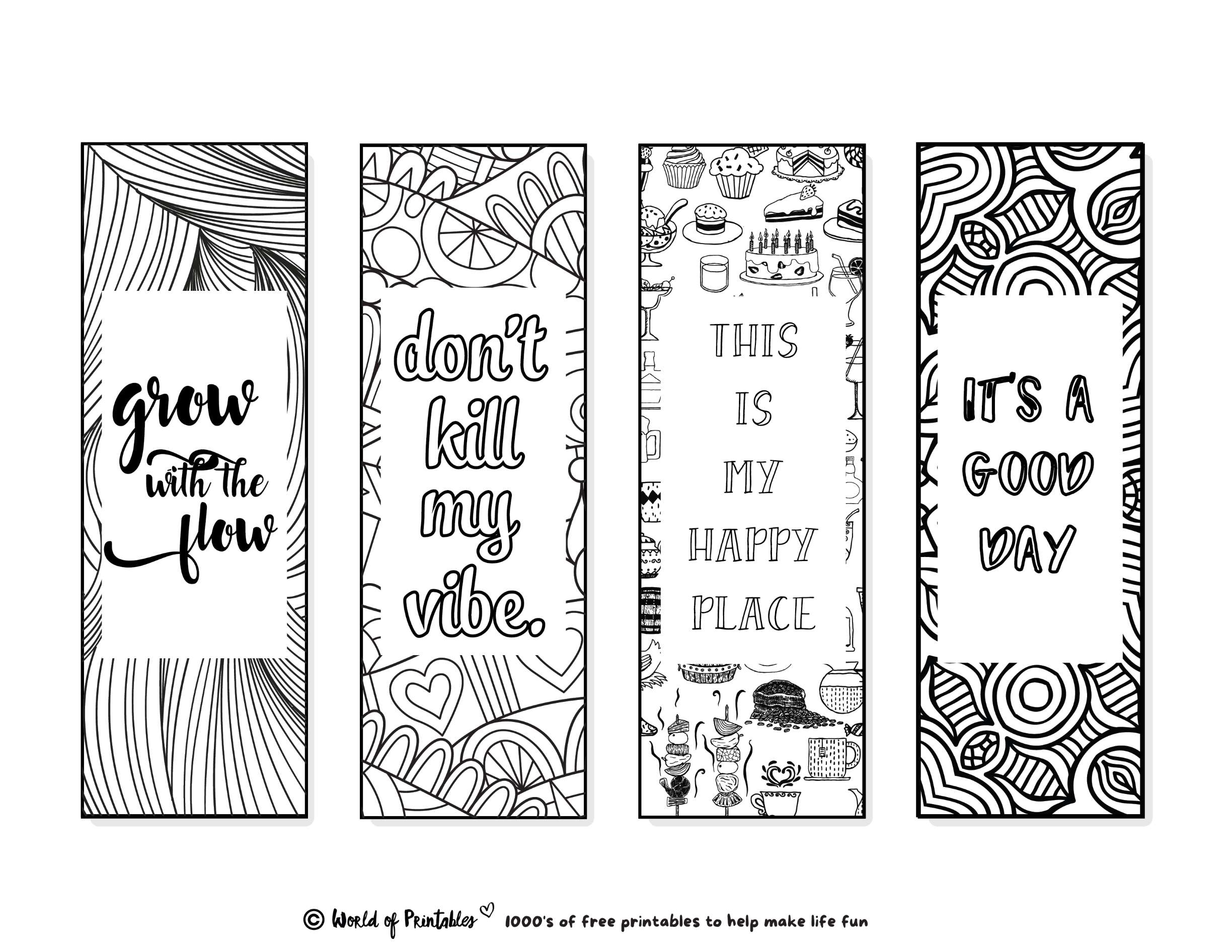 Free Printable Color Bookmarks Printable edu pe