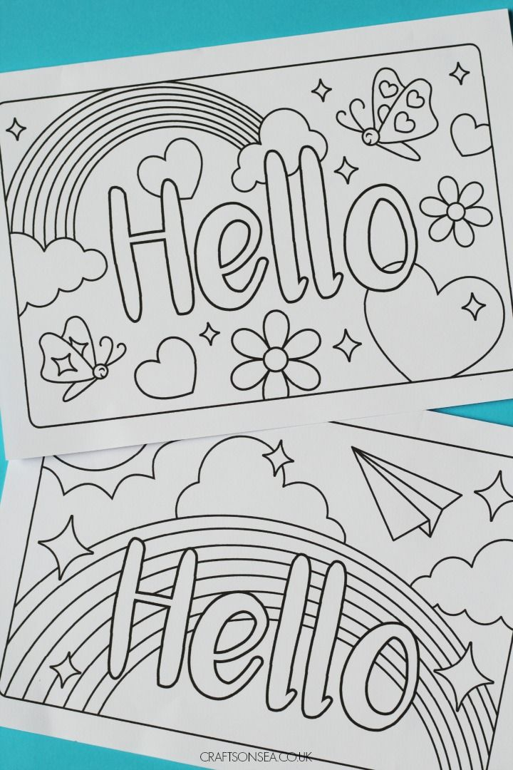 Free Printable Coloring Greeting Cards Printable Templates