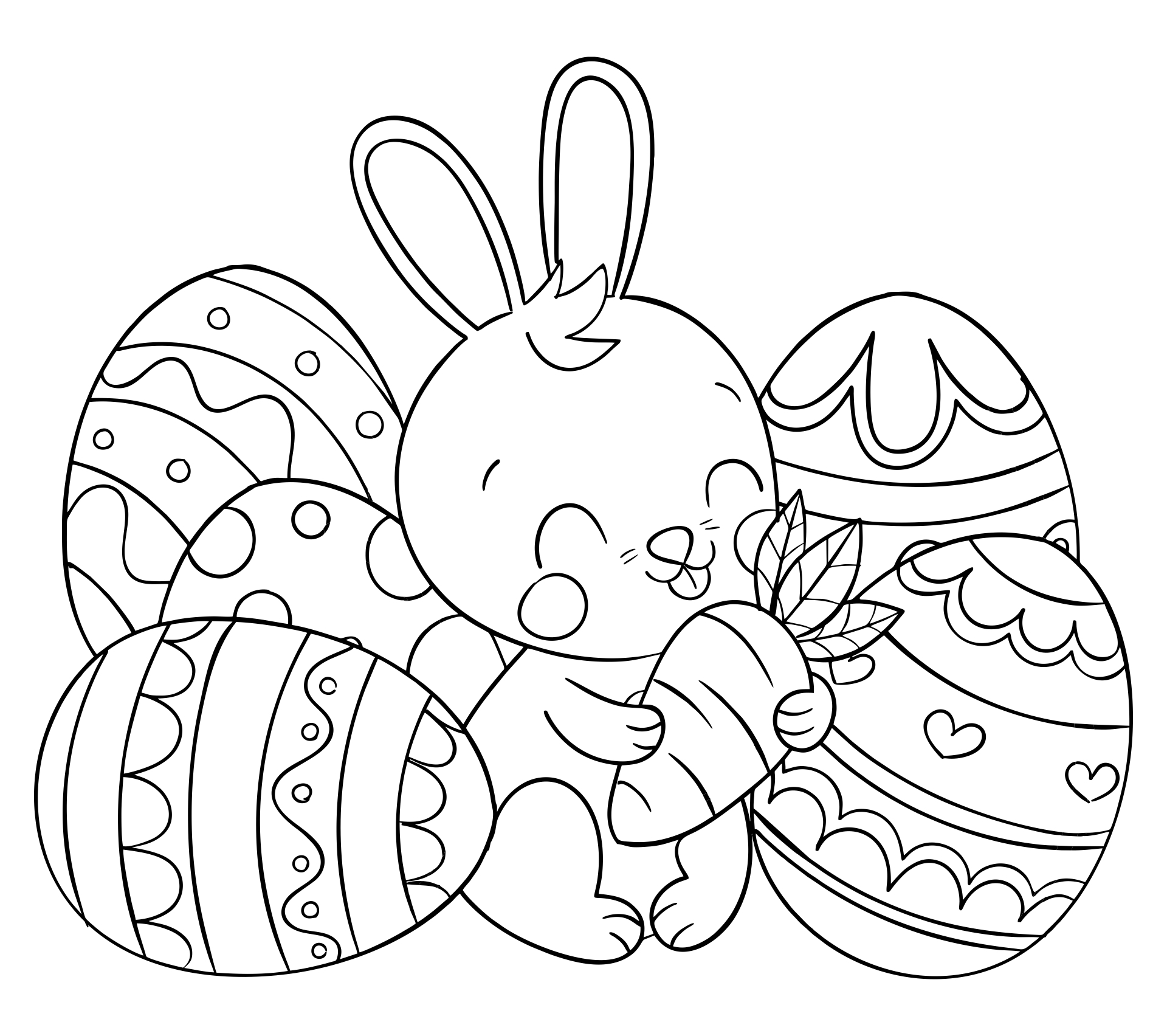 printable coloring pages easter free