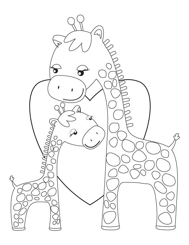 printable coloring pages giraffe printable coloring pages giraffe